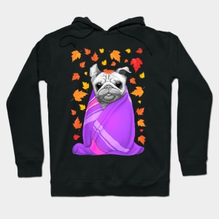 Autumn pug Hoodie